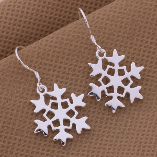 Aretes Copo de Nieve Estilo Coreano Minimalista - Image 2