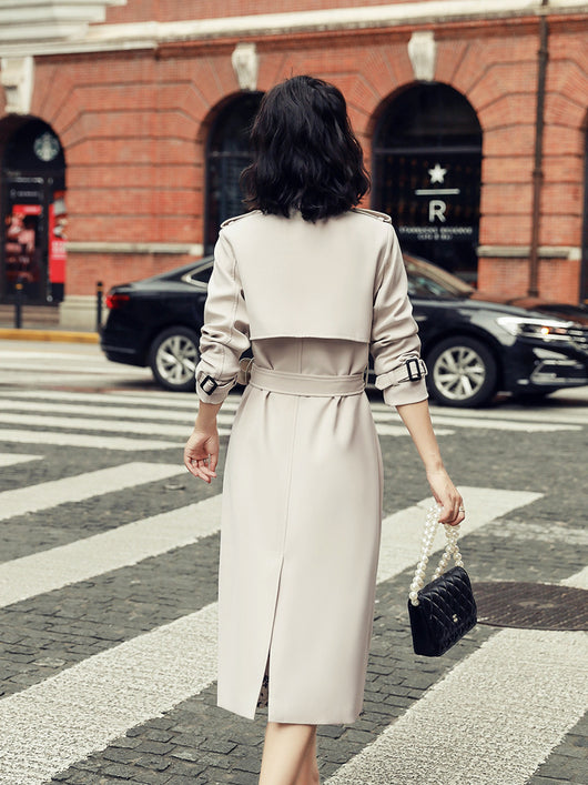 Gabardina Clásica de Largo Medio para Mujer - Image 12