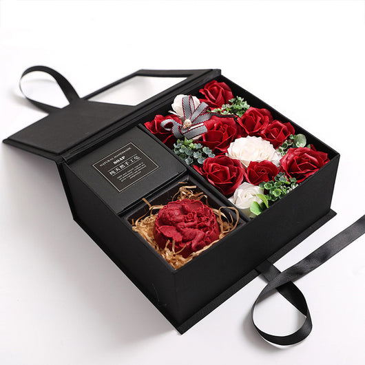 Caja de Jabón Floral en Forma de Corazón - Flores de Jabón Artesanal - Image 20