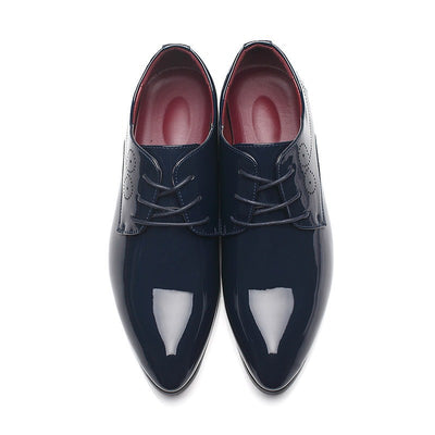 Zapatos de Cuero para Hombre - Mocasines Elegantes Slip-on Negros - Image 3
