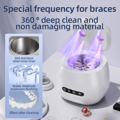 Limpiador Ultrasónico Invisible para Dentaduras