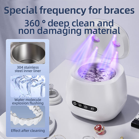 Limpiador Ultrasónico Invisible para Dentaduras