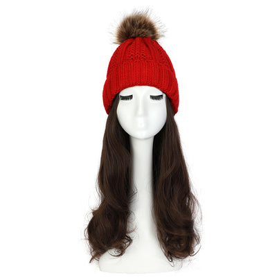 Gorro de Lana con Peluca Desmontable para Mujer - Image 39