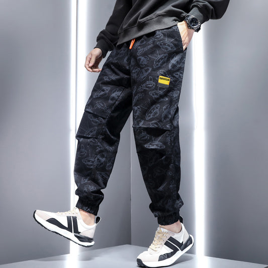 Pantalones Casuales Holgados Estilo Retro Ruffian para Hombre