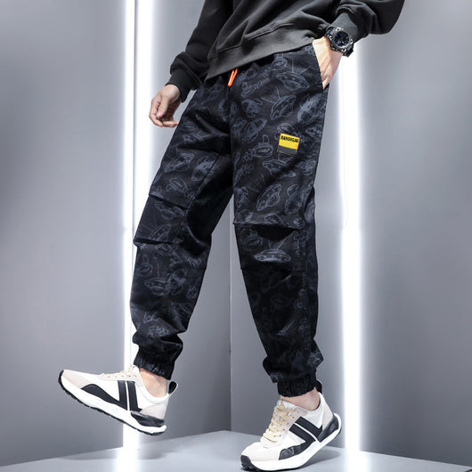 Pantalones Casuales Holgados Estilo Retro Ruffian para Hombre