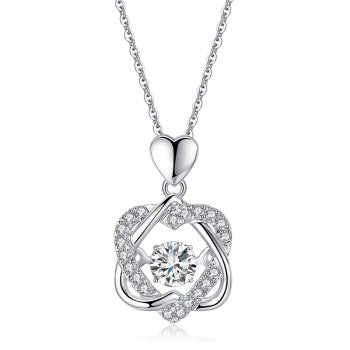 Collar de Plata Corazón Palpitante S925 - Image 4
