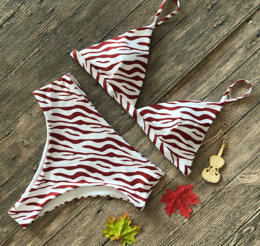 Bikini de Cintura Alta Estampado Leopardo y Serpiente - Diseño Explosivo y Sensual - Image 8