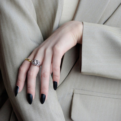 Anillo de Plata con Enrollados Múltiples para Mujer - Image 5