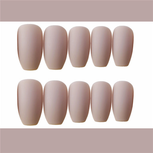 Uñas Postizas Khaki Mate - Set de 24 Piezas - Image 3