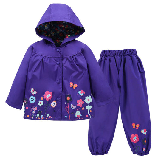 Chaqueta Impermeable con Capucha - Diseño Floral Resistente al Viento - Image 7