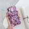 Funda iPhone Mármol Floral Retro con Soporte Telescópico