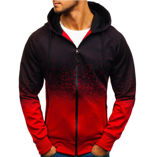 Sudadera con Capucha de Impresión 3D Degradado - Diseño Moderno para Hombre - Image 3