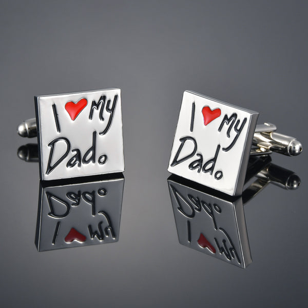 Gemelos para Camisa Love French - Regalo Perfecto para Papá