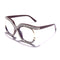 Gafas de Sol Luxury Diamante Personalizadas Marco Redondo Grande