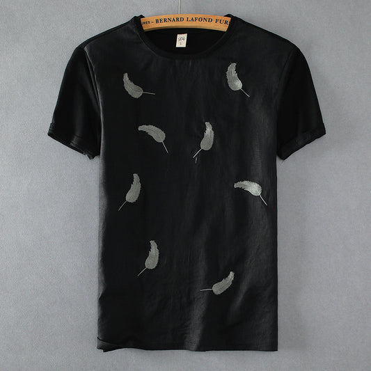 Camisa de Lino Manga Corta
