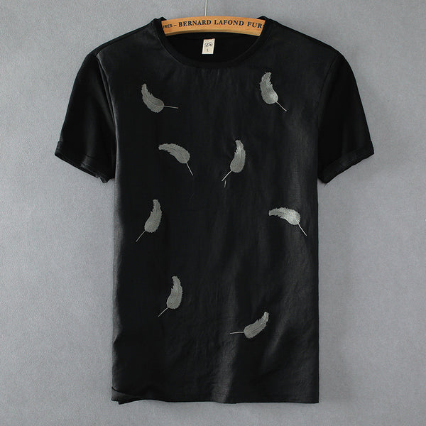 Camisa de Lino Manga Corta