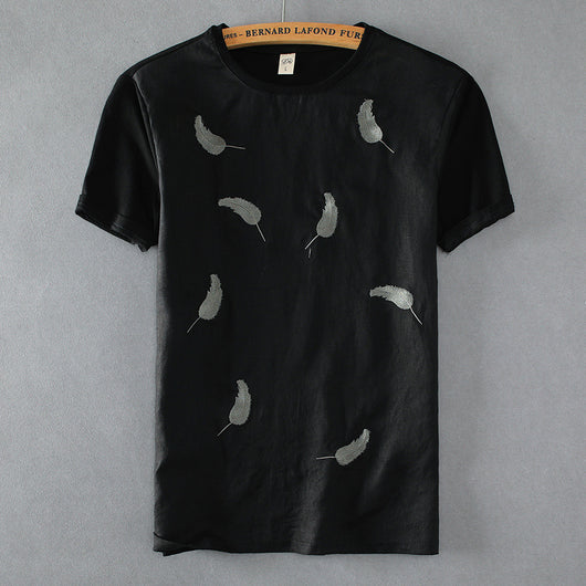 Camisa de Lino Manga Corta