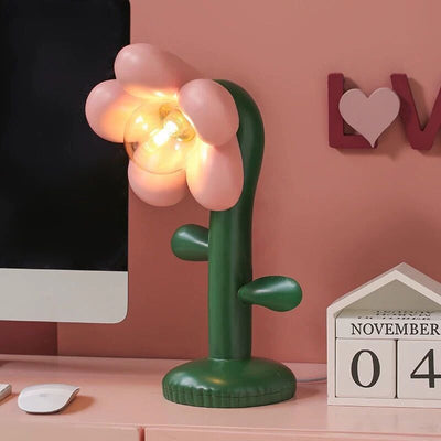 Lámpara de Mesa Floral Personalizada con Diseño Moderno - Image 2