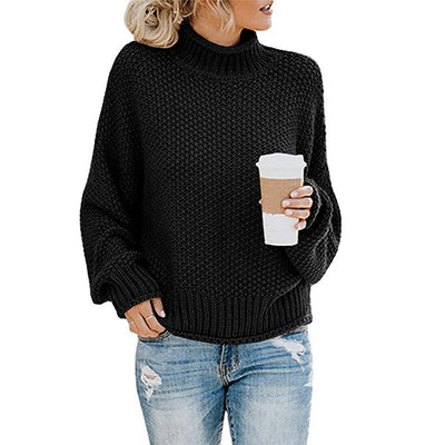 Suéter de Cuello Alto Tejido para Mujer - Abrigo Casual de Invierno - Image 4