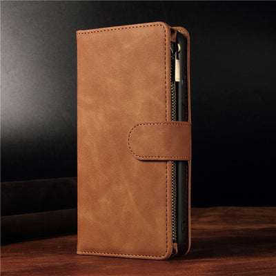 Funda Cartera Multifuncional de Cuero para Celular con Compartimentos para Tarjetas - Image 14