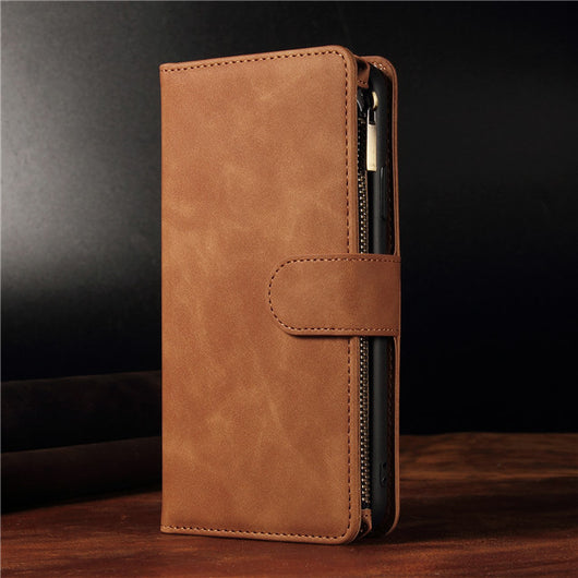 Funda Cartera Multifuncional de Cuero para Celular con Compartimentos para Tarjetas - Image 14