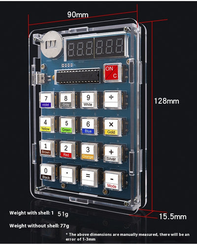 Kit DIY Calculadora con Microcontrolador de Chip Único y Pantalla Digital - Image 11