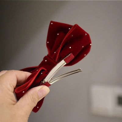 Pasador de Cabello Infantil con Moño de Perlas 3D - Colección Primavera Verano - Image 14