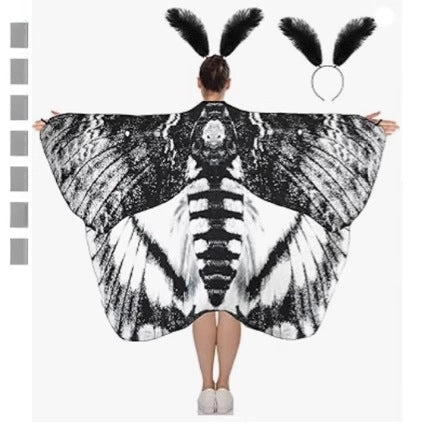 Capa Halloween con Mariposas Giratorias - Decoración Mágica