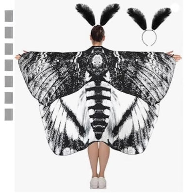 Capa Halloween con Mariposas Giratorias - Decoración Mágica