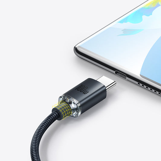 Cable USB-C de Carga Rápida Crystal Shine - Transferencia de Datos - Image 2