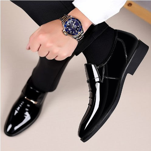 Zapatos de Cuero Charolado Estilo Británico para Hombre - Image 4