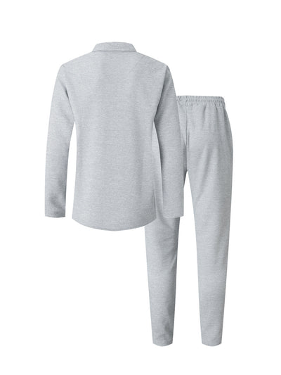 Traje Ejecutivo Clásico para Hombre - Colores Sólidos Otoño Invierno - Image 19