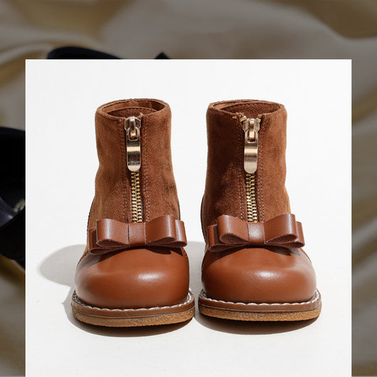 Botas Cortas Martin para Niñas Estilo Británico con Cierre - Image 10