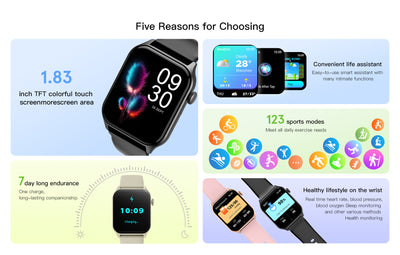 Reloj Inteligente Z145 con Monitoreo de Presión Arterial, Oxígeno y Frecuencia Cardíaca - Image 12