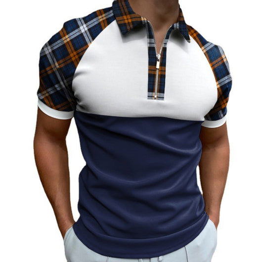 Polo Slim Fit con Estampado Digital de Manga Corta para Hombre - Image 5