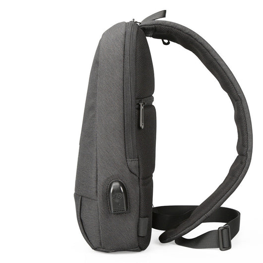 Bolsa Mensajero para Hombre con Carga USB Estilo Coreano - Image 3