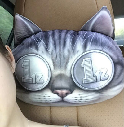 Almohada Reposacabezas para Auto - Diseño Gatos - Image 11