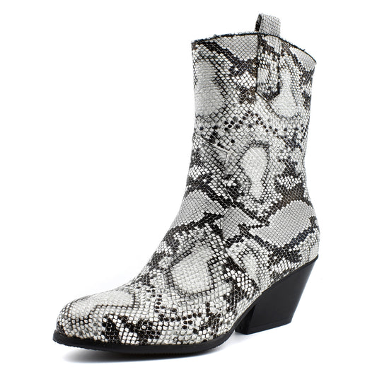 Botas para Mujer con Estampado de Serpiente