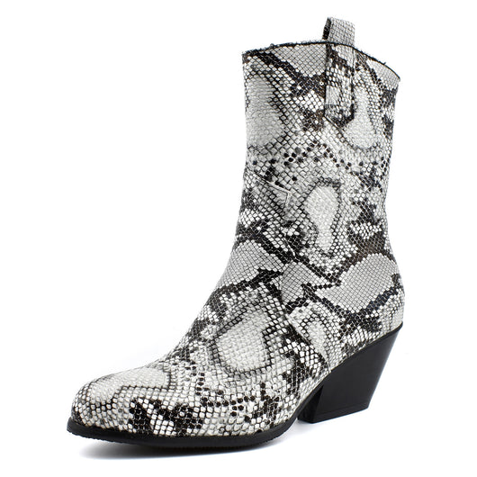Botas para Mujer con Estampado de Serpiente