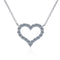 Lady Fashion Heart Pendant Necklace Orange
