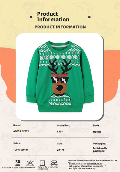 Sudadera Navideña para Niños - Manga Larga Otoño - Image 5