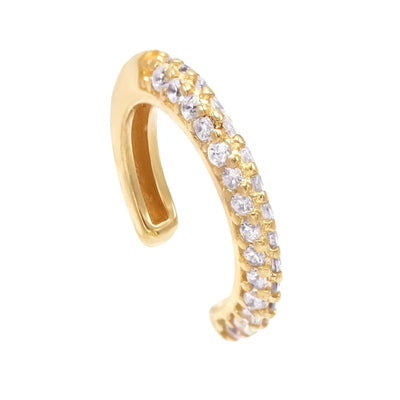 Aretes Clips Chapados en Cobre Dorado con Circonitas Preservadas - Image 14