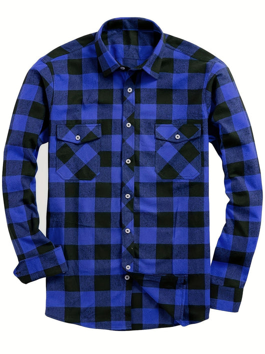 Camisa de Franela a Cuadros para Hombre - Uso Todo el Año - Image 7