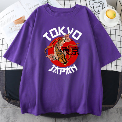 Camiseta Estampada Unisex de Algodón - Manga Corta Cuello Redondo Verano - Image 10