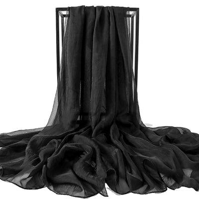 Pañuelo de Seda Simulada para el Sol - Chal Protector UV para Mujer - Image 32