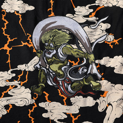 Playera Manga Corta con Bordado de Rayo - Image 5