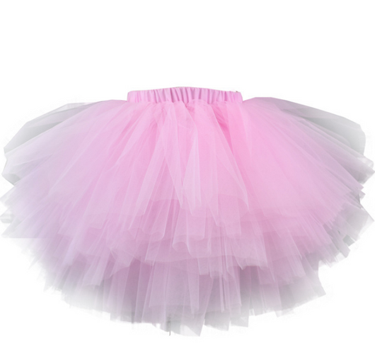 Tutú Princesa Halloween Niña 6 Capas Tul Esponjoso Danza Falda Multicolor - Image 5