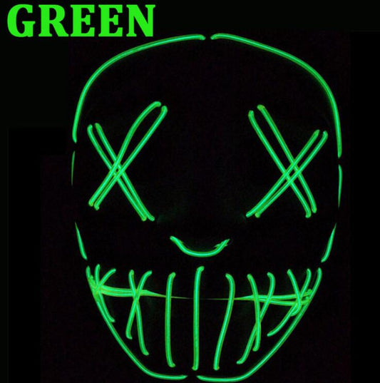 Máscara de Mascarada LED Highlight EL Wire para Halloween - Image 2