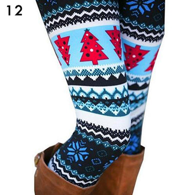 Leggings Navideños Estampados Cintura Alta - 18 Colores para Fiestas - Image 14