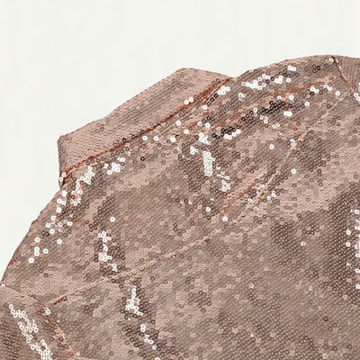 Conjunto Dos Piezas: Blusa Larga con Lentejuelas y Falda Brillante - Image 16